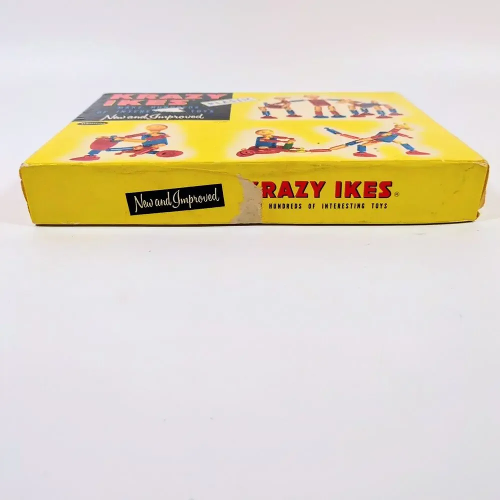 Vintage Krazy Ikes Plastic Building Set Whitman In Box Complete With Guide 1954